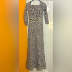 Gown Dress with rhinestones